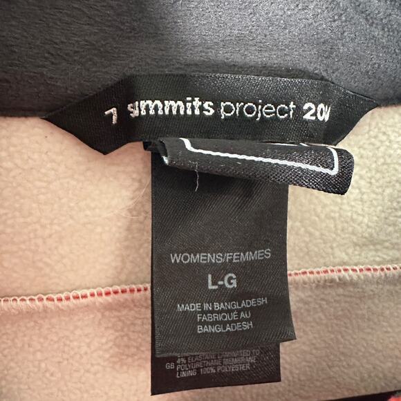 North Face Women's L 7 Summits Project Apex Jacket Orange Softshell Granola Girl - Picture 10 of 14